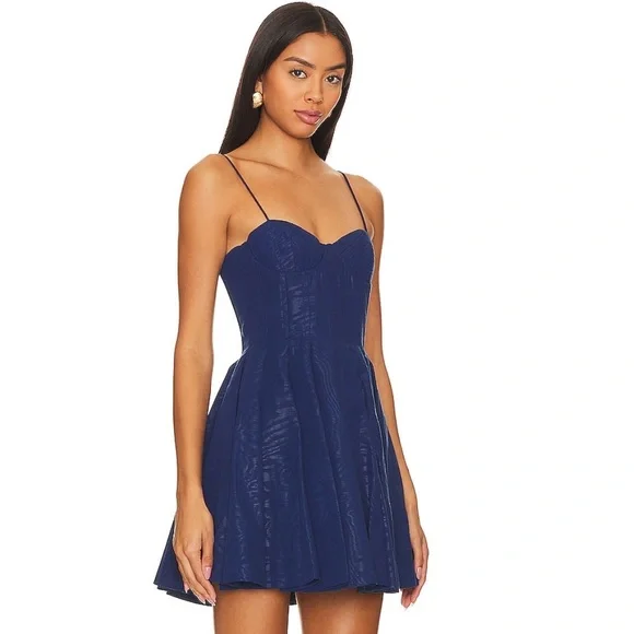 alice + olivia Adara bustier minidress in Royal Blue Sz 8 ✨NWT✨ - Picture 3 of 16